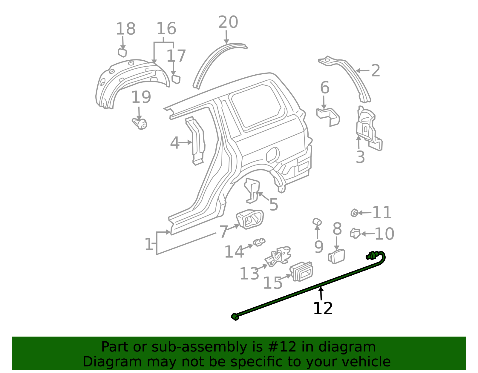 74411-S9V-A00 - Cable Fuel Lid Opener - 2003-2008 Honda Pilot | Genuine ...
