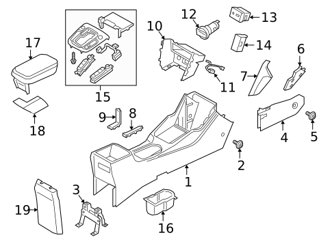 Console for 2022 Hyundai Kona N #0
