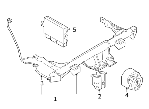 Trailer Hitch Components for 2024 Volkswagen ID.4 #0