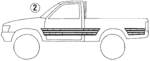 7599989127 - Body: Stripe Tape for Toyota: Pickup Image