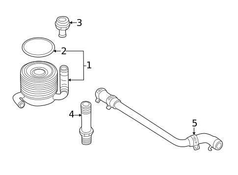 Oil Cooler for 1999 Subaru Forester #0