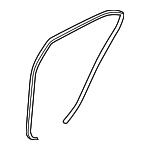 831203S000RY - Body: Body Weather-strip for Hyundai Image