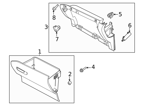 Glove Box for 2025 Ford Bronco Sport #0