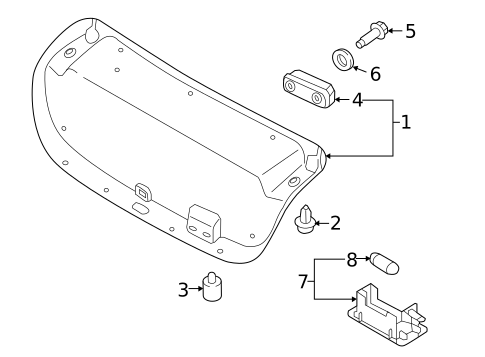 Interior Trim - Trunk for 2018 Hyundai Sonata #0