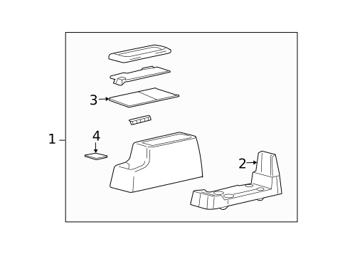 Center Console for 2004 Mercury Monterey #0