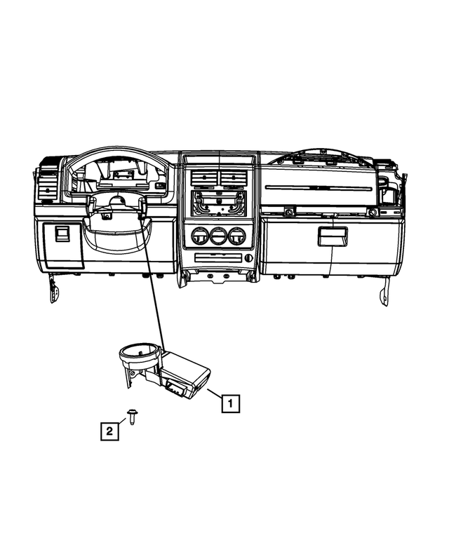 68209838AA - Electrical: Control Module Receiver, Export for Mopar Image