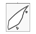 GBFN58760 - : 2018-2021 Mazda 6 - Door Weather-Strip for Mazda: 6 Image