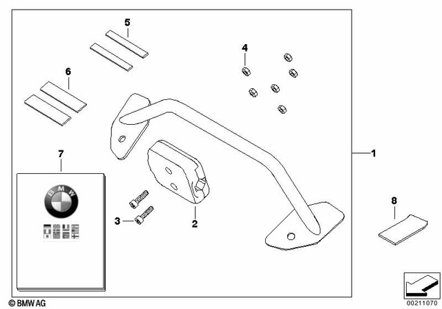 7129905001 - Navigation &amp; Communication: Isa Screw - M4X16-A2-70 for BMW-Motorrad Image image