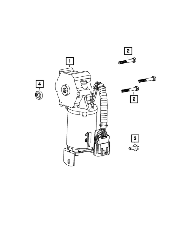 68089746AC - BW 44-44; Transfer Case: Transfer Case Gear Motor for Mopar Image