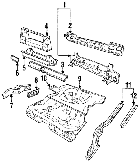 Rear Body for 1998 Saab 900 #0