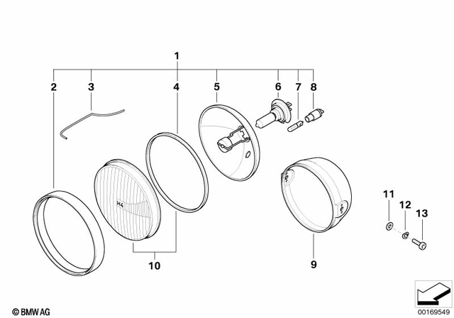 63121356402 - Lights: Supporting Ring           for BMW-Motorrad Image