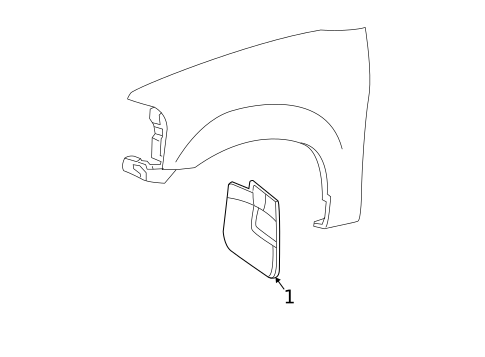 Exterior Trim - Fender for 2005 Lincoln Navigator #0