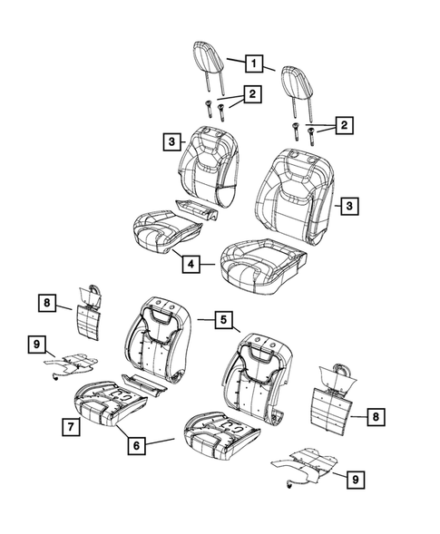 Front Seats - First Row for 2016 Jeep Cherokee #9