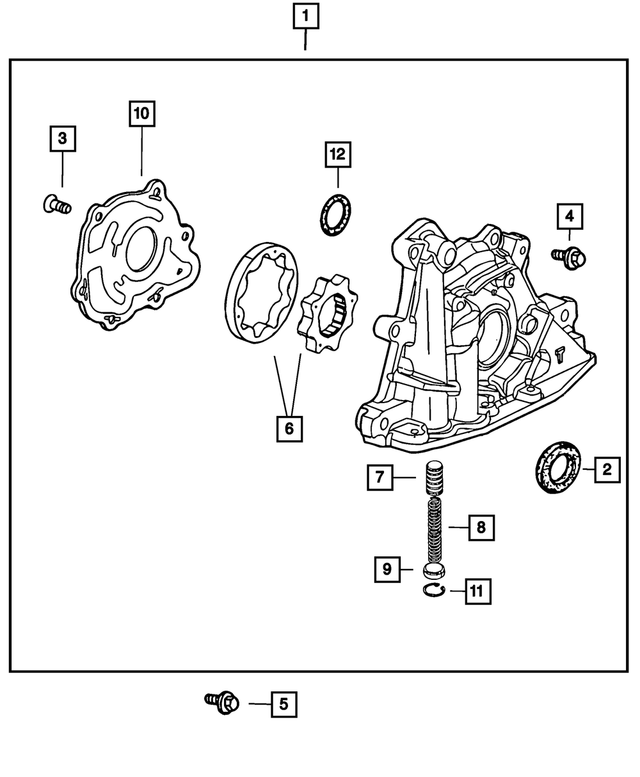 « 6100296 – 2.4L Gas; Engine : Tête Hexagonale Boulon Et Rondelle Conique, Montage pour Mopar Image »