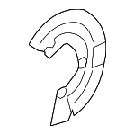 C2P12704 - Brakes: Splash Shield for Jaguar Image