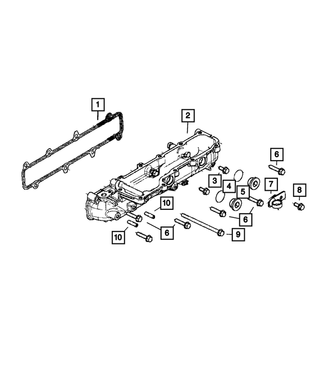 68322110AA - : Intake Manifold, Lower for Mopar Image