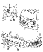 55156405AE - Exterior Ornamentation: Nameplate for Jeep: Liberty Image