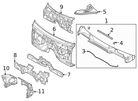 Cowl for 2024 Genesis GV70 #0
