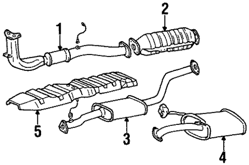 Exhaust Components for 1997 Hyundai Tiburon #0