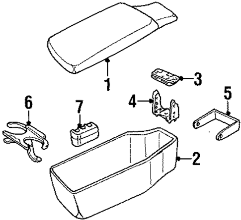 Armrest for 1996 Chevrolet Impala #0
