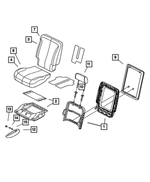 YM661DVAA - Interior Trim: Rear Headrest, Right &amp; Left for Mopar Image