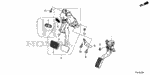 17800T2AA01 - Chassis: PEDAL ASSY., ACCELERATOR for Honda Image