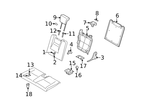 Third Row Seats for 2006 Subaru B9 Tribeca #0