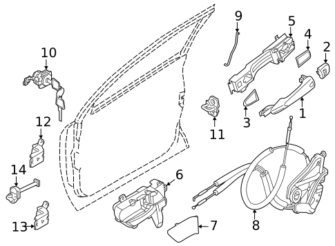 Lock & Hardware for 2022 Nissan Rogue #0