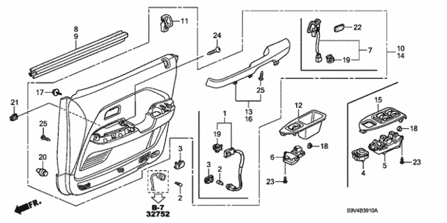 Front Door Lining for 2005 Honda Pilot #0