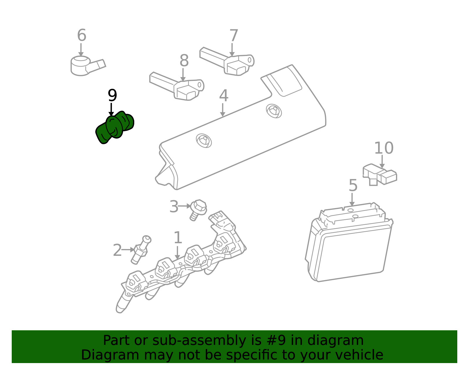 1992-2005 GM Engine Camshaft Position Sensor 12575483 GM ...
