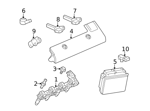 Ignition Coil for 2005 Pontiac Bonneville #0