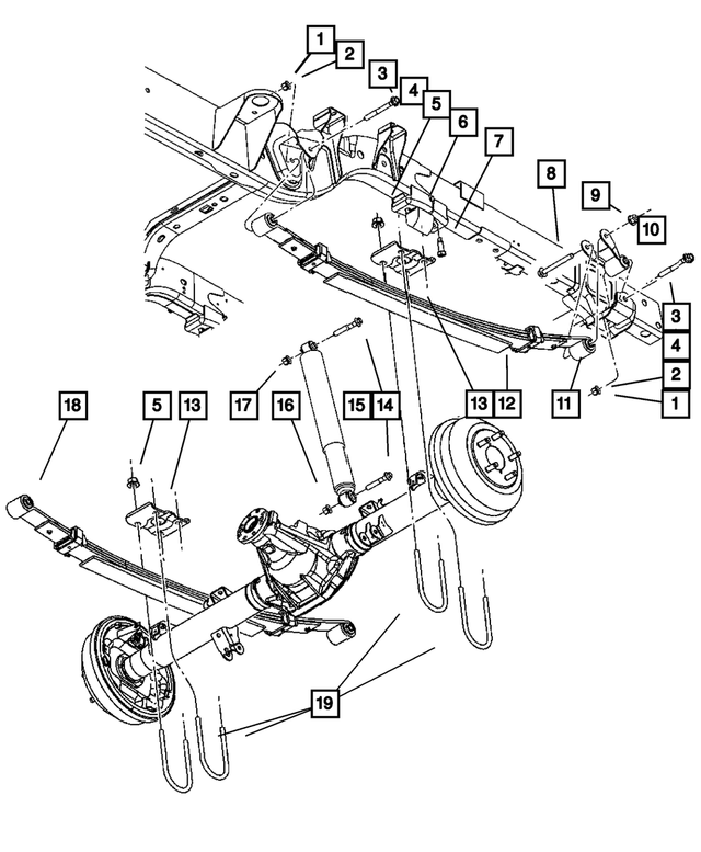 52855698AE - : Suspension Shock Absorber for Dodge: Dakota Image