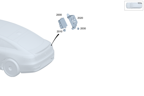 Control Units/Fuse Boxes/Relays in Trunk for 2024 Mercedes-Benz EQE 500 #0