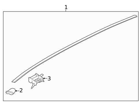Exterior Trim - Roof for 2023 Kia Seltos #1