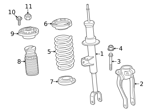 Struts & Components for 2021 BMW 530e #5