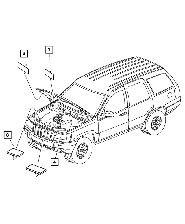 55056343AA - Labels: Air Conditioning System Label for Mopar Image