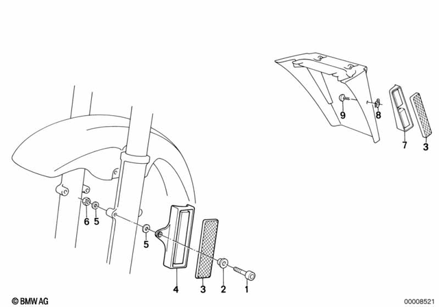 46612322495 - Lights: Fillister-Head Screw - M6X45-8.8 zns for BMW-Motorrad Image