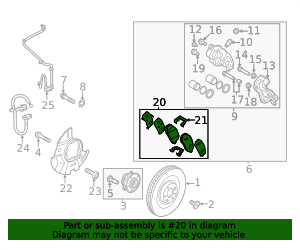 2021-2025 Hyundai Brake Pads 58101-P2A01 | OEM Parts Online