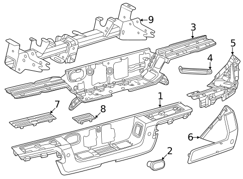 デイリークイーン　バオ後部バンパー Bumper & Components - Rear for 2025 Toyota Tacoma | Toyota Parts