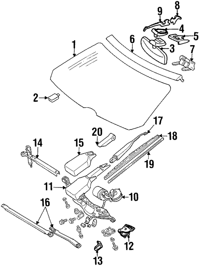 19874860 - Body: Reveal Molding Insert for Mercedes-Benz Image