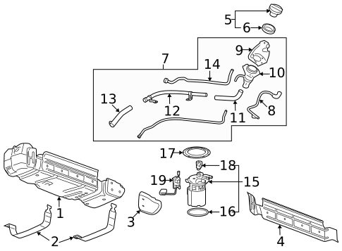 Fuel System Components for 2010 Chevrolet Tahoe #2