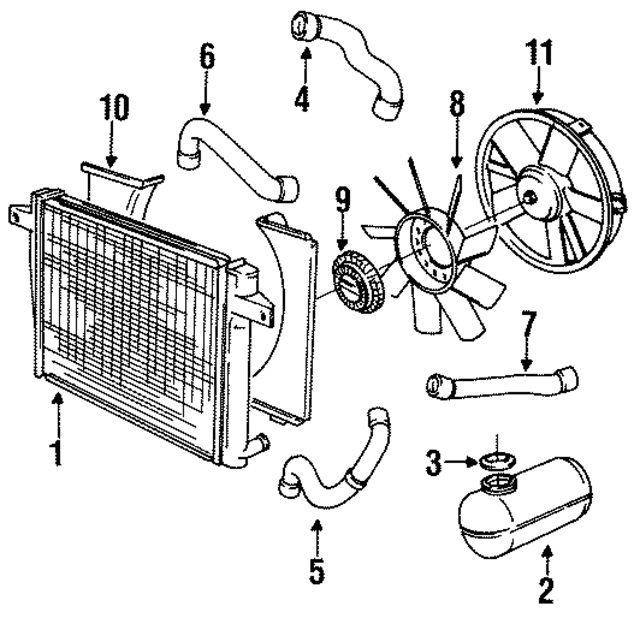 11521273086 - Cooling System: Blade for BMW Image