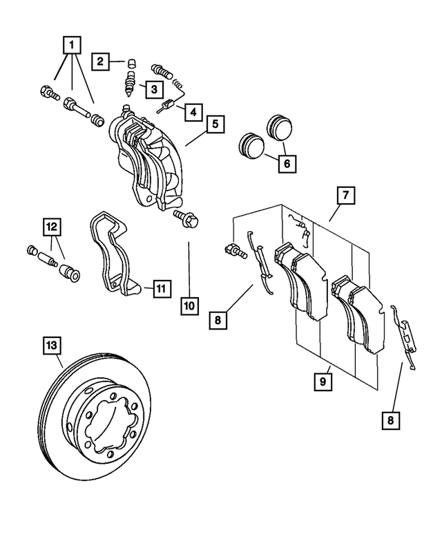 5103556AB - : Brake Pads for Mopar Image