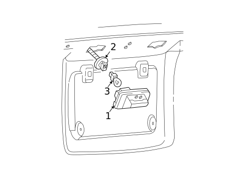 License Lamps for 2005 Mercury Sable #1