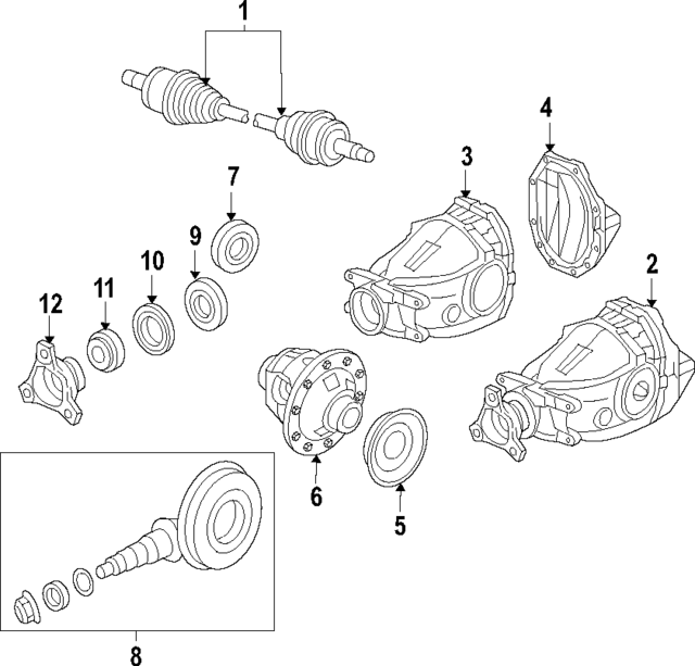 68040265AA - Universals &amp; Rear Axle: Carrier for Mopar Image