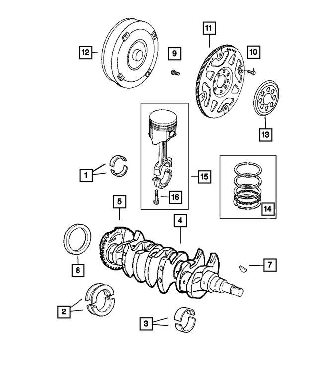 4471933 - Engine 2.4L Four Cylinder: Drive Plate Backing Plate for Mopar Image