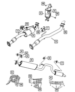 55373021AE - Exhaust: Tunnel Silencer for Mopar Image
