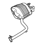 28711T1550 - : Rear Muffler for Hyundai Image