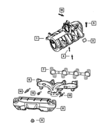 53032443AD - : Exhaust Manifold, Left for Mopar Image