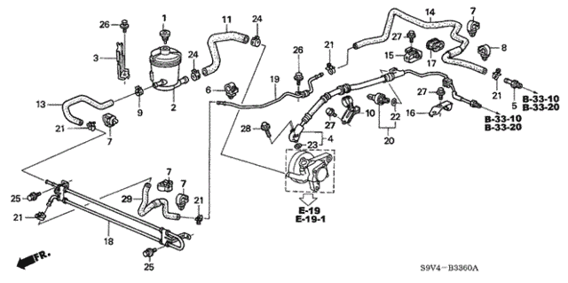P.S. Lines (4WD) for 2005 Honda Pilot #0